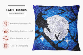 Moonlit Serenade - Latch Hook Pillow Kit