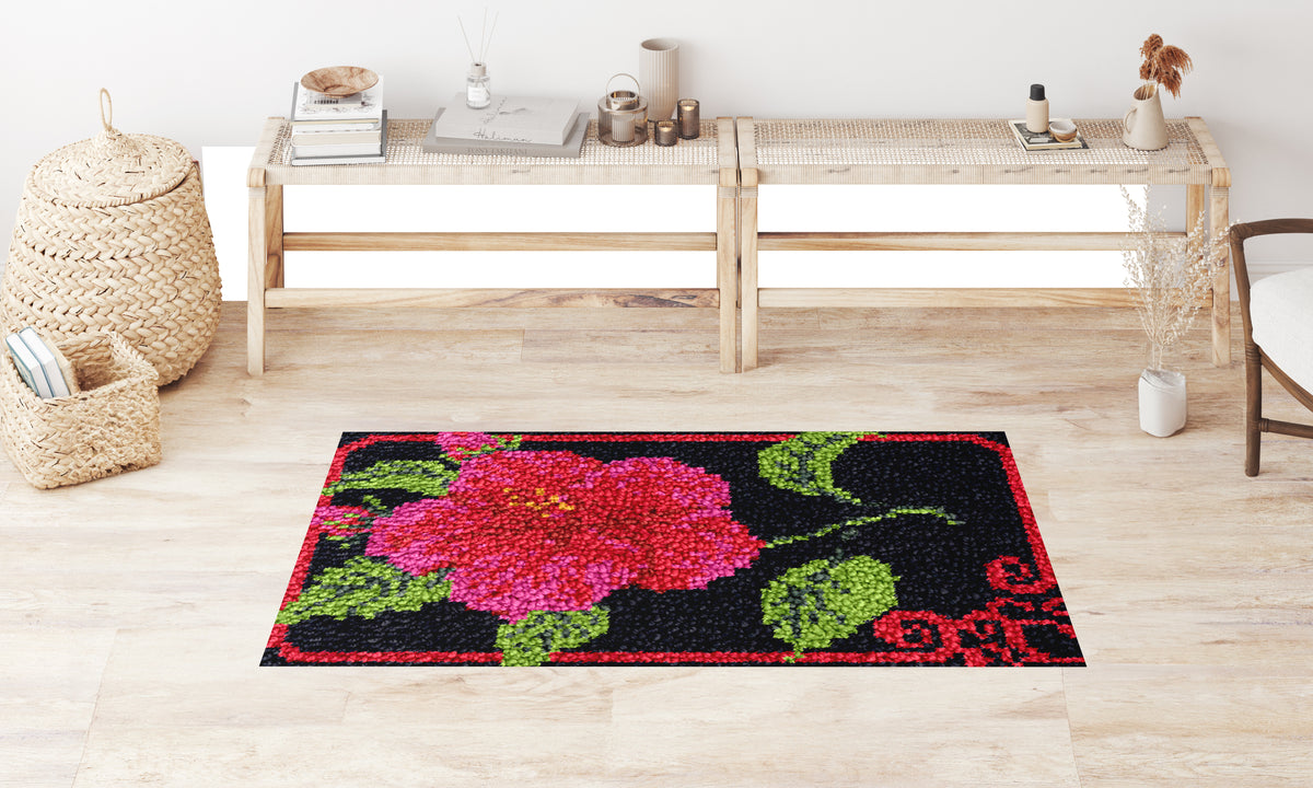 Blooming Elegance - Latch Hook Rug Kit