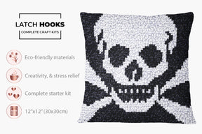 Pirate's Emblem - Latch Hook Pillow Kit