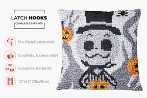 Spooky Celebration - Latch Hook Pillow Kit