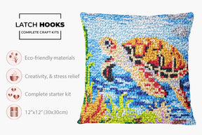 Underwater Elegance - Latch Hook Pillow Kit