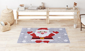 Jolly Santa Christmas Art - Latch Hook Rug Kit