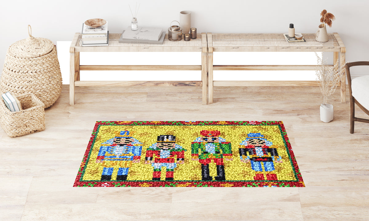 Whimsical Nutcracker Celebration - Latch Hook Rug Kit