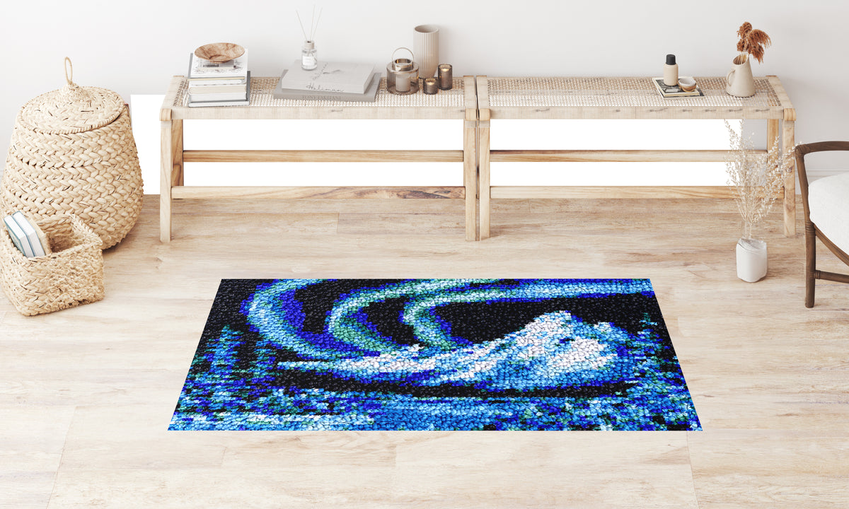 Northern Lights Dreamscape - Latch Hook Rug Kit