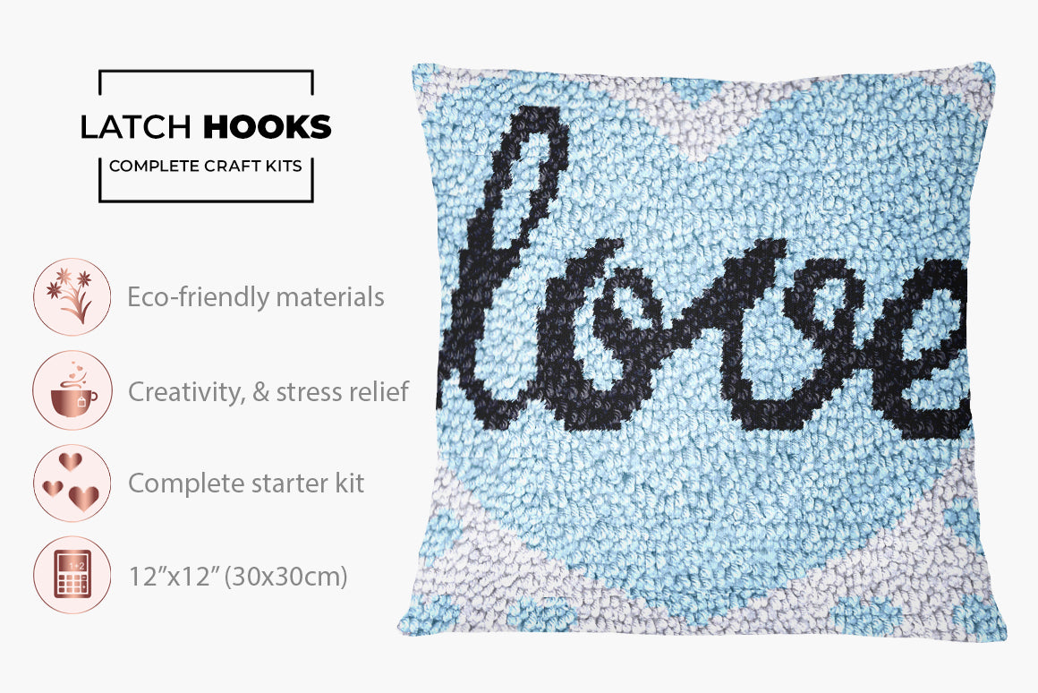 Embrace of Love - Latch Hook Pillow Kit