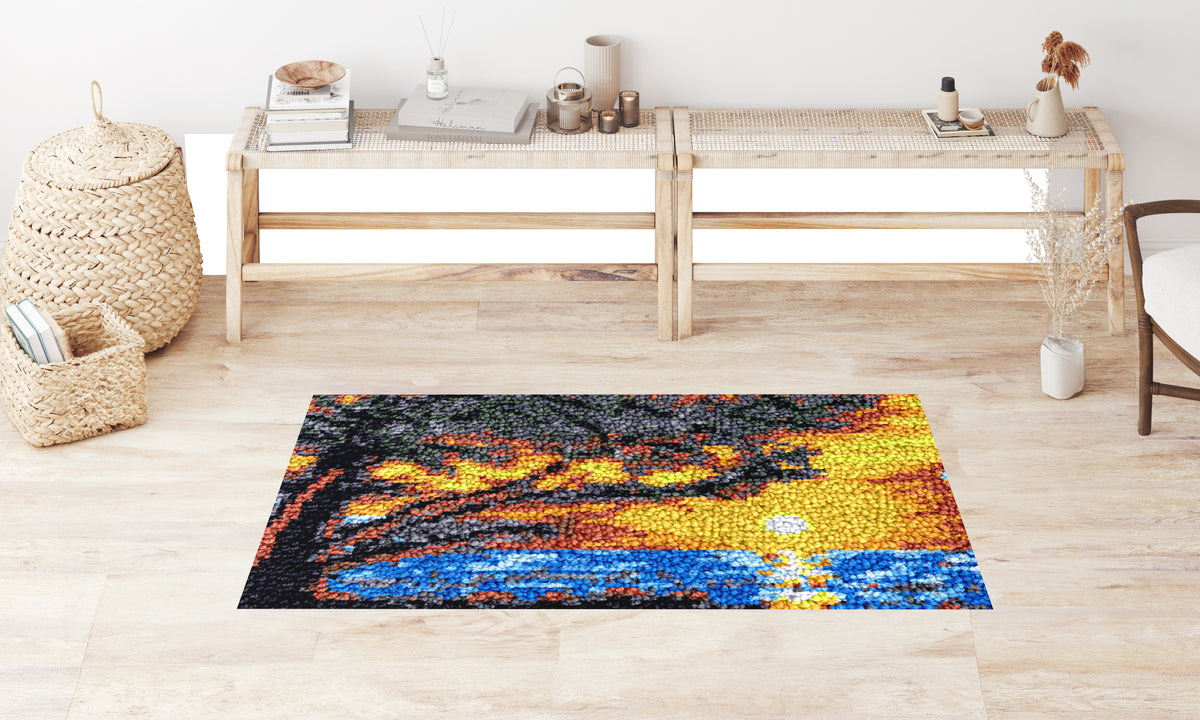 Ethereal Sunset - Latch Hook Rug Kit