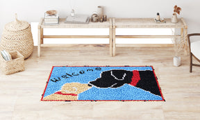 Paw-sitive Welcome Mat - Latch Hook Rug Kit