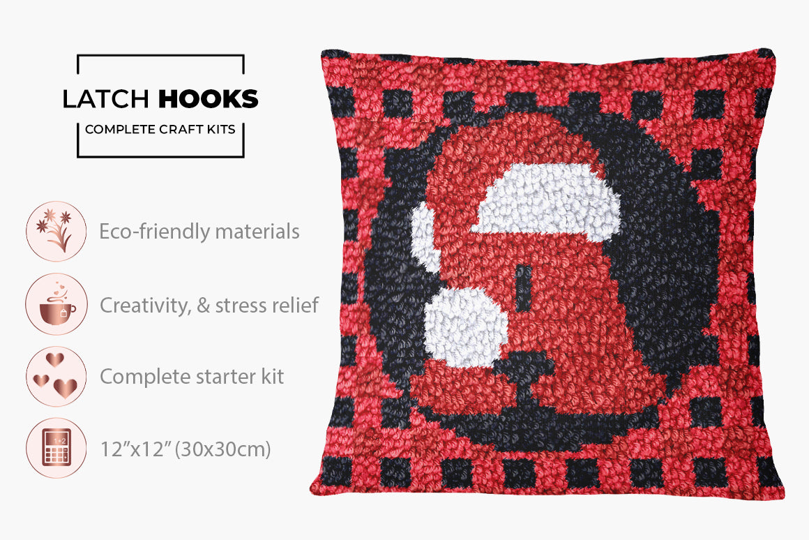 Holiday Cheer - Latch Hook Pillow Kit