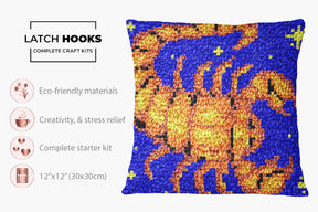 Celestial Scorpion - Latch Hook Pillow Kit