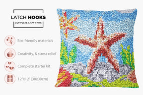 Underwater Serenity - Latch Hook Pillow Kit