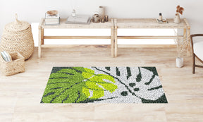 Tropical Leaf Adventure - Latch Hook Rug Kit