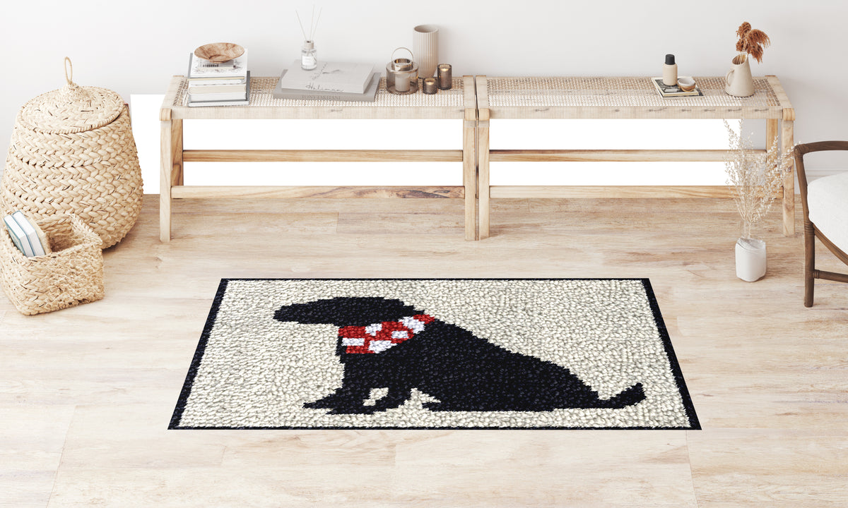 Charming Canine Companion Rug - Latch Hook Rug Kit