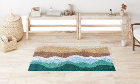 Waves of Earth and Sky - Latch Hook Rug Kit