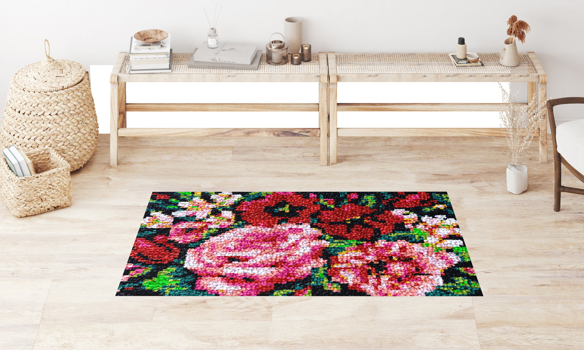 Blossoming Elegance - Latch Hook Rug Kit