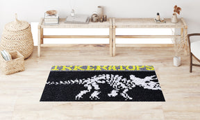 Triceratops Silhouette - Latch Hook Rug Kit