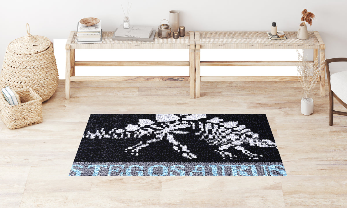 Majestic Stegosaurus Tapestry - Latch Hook Rug Kit