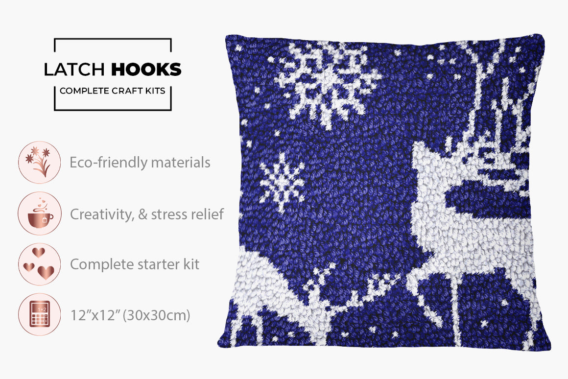 Winter Wonderland - Latch Hook Pillow Kit