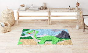 Dino Adventure: A Whimsical Journey - Latch Hook Rug Kit