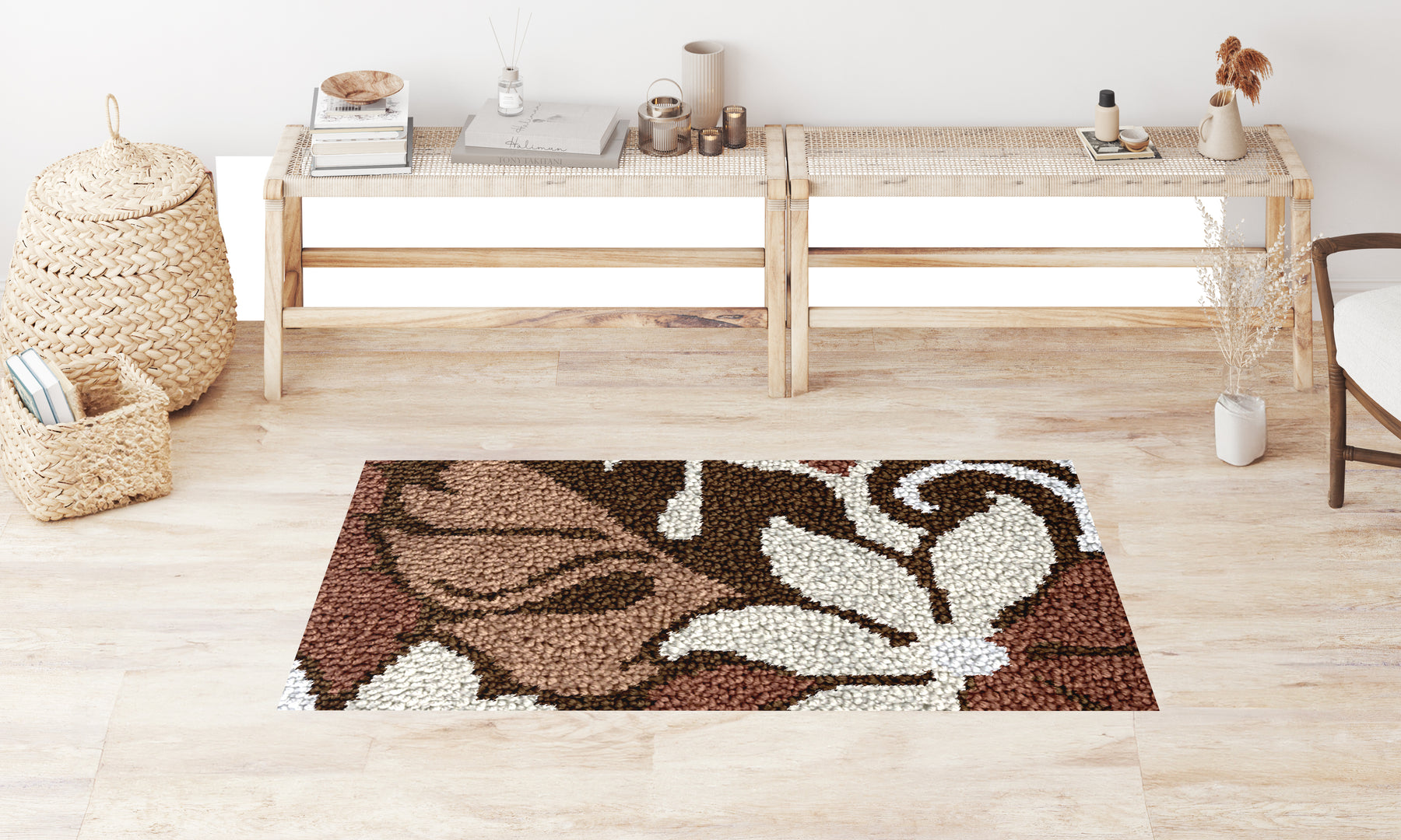 Embellished Nature: Handcrafted Rug - Latch Hook Rug Kit