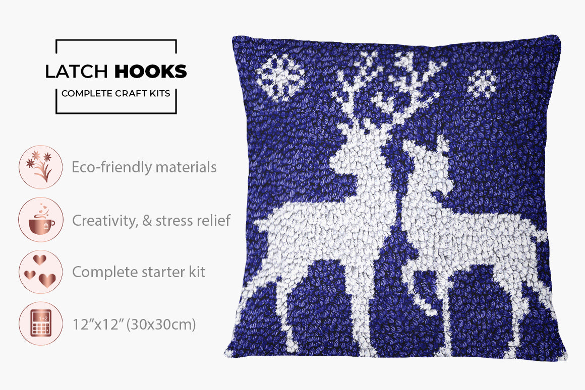 Winter Serenity - Latch Hook Pillow Kit