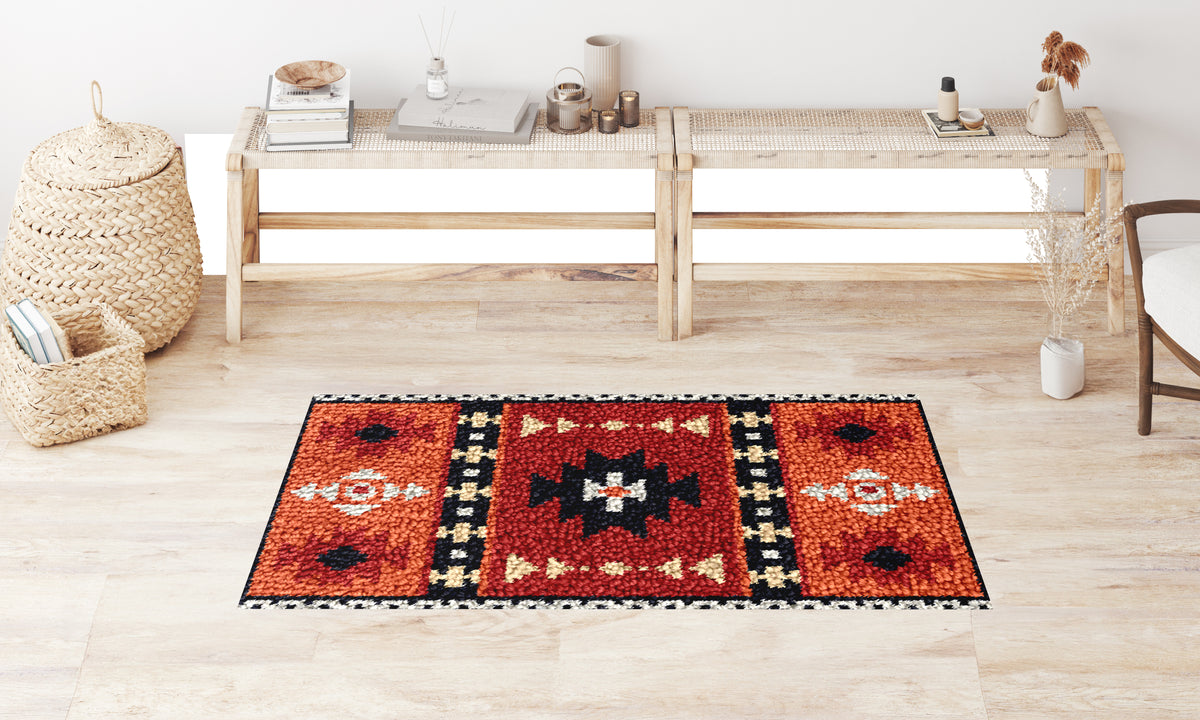 Warm Desert Tapestry - Latch Hook Rug Kit