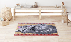 Cozy Cat Dreams - Latch Hook Rug Kit