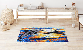 Dolphins at Sunset - Latch Hook Rug Kit