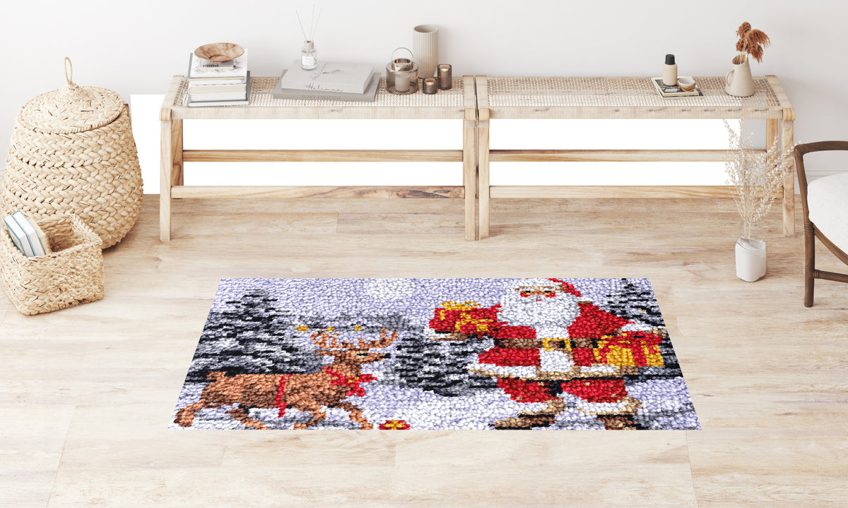 Festive Winter Wonderland - Latch Hook Rug Kit