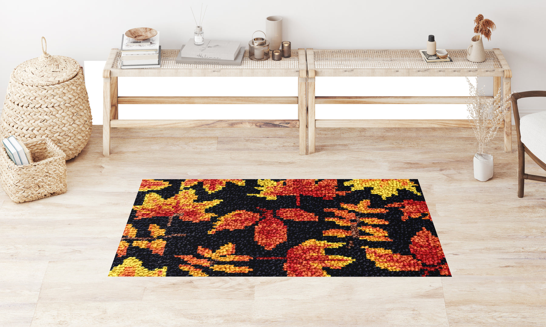 Autumn Leaves Tapestry - Latch Hook Rug Kit