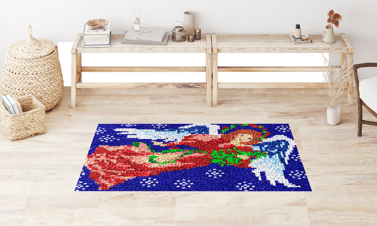 Heavenly Presence: The Angel of Joy - Latch Hook Rug Kit