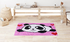 Endearing Panda Love - Latch Hook Rug Kit